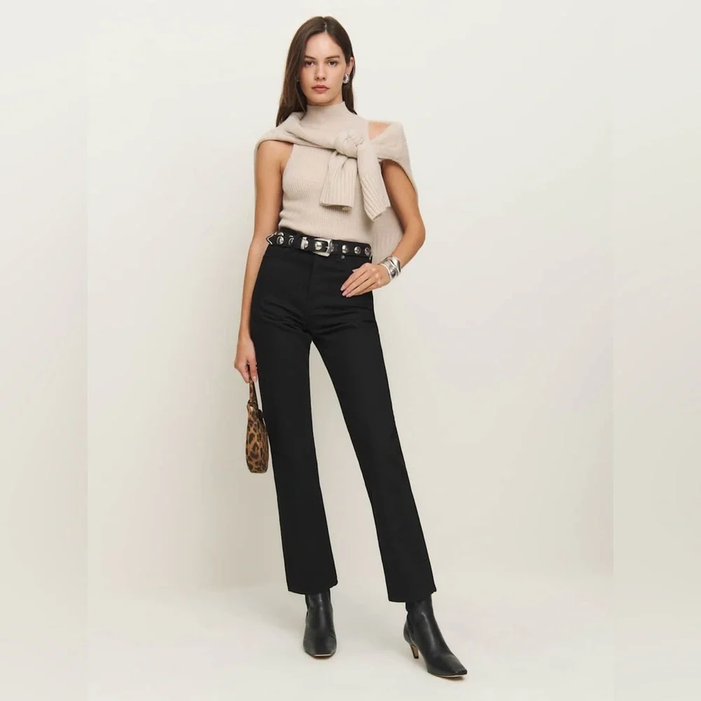 Reformation Cynthia High Rise Straight Jeans - Picture 1 of 5